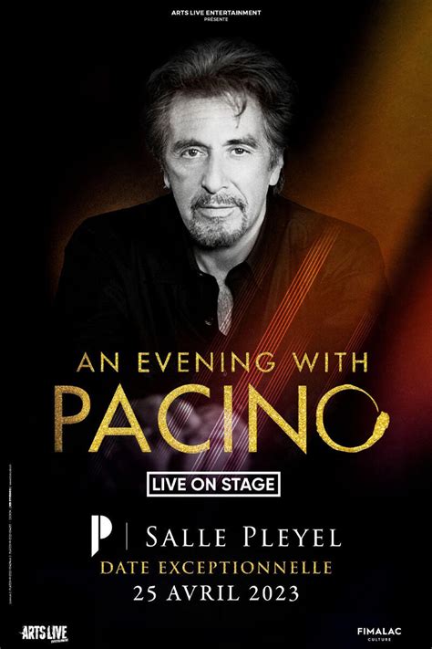 pacino pleyel|Al Pacino : « An evening with Pacino